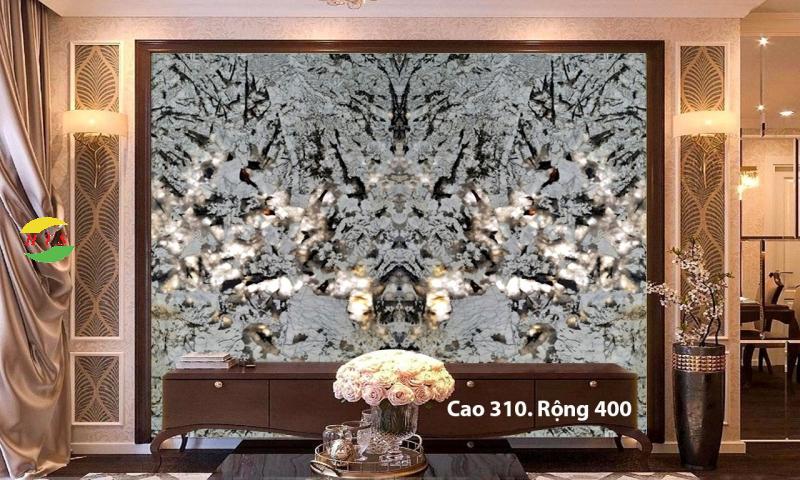 tranh đá đối xứng màu xám